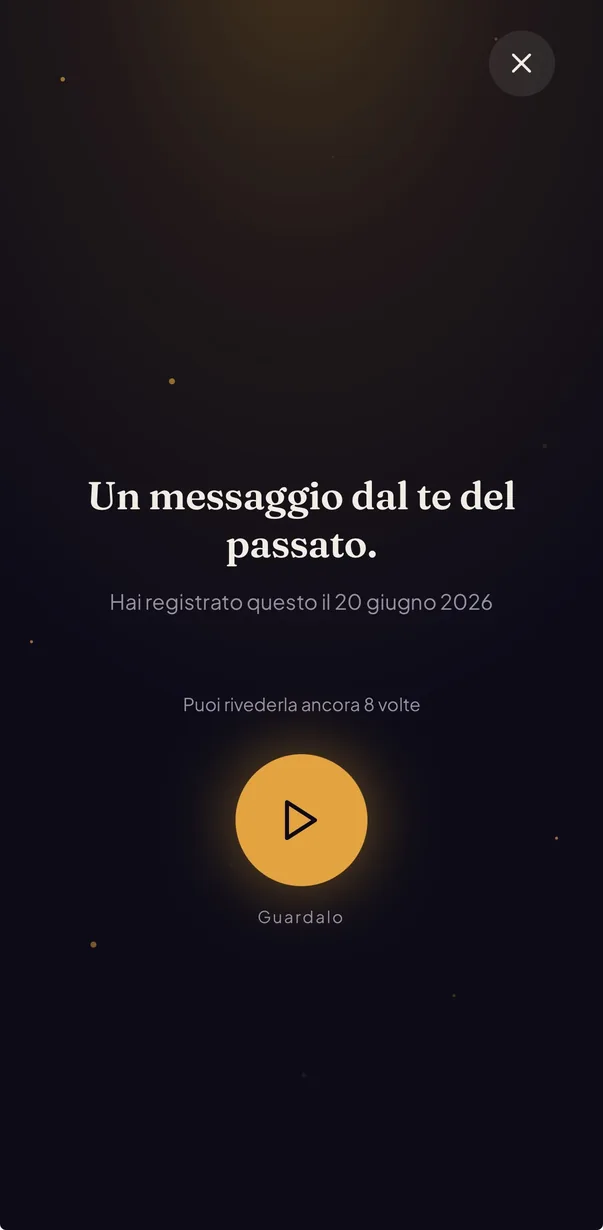Lumideo: la schermata di una capsula che si apre